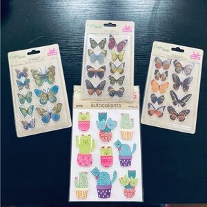 4 Packs of crafting stickers